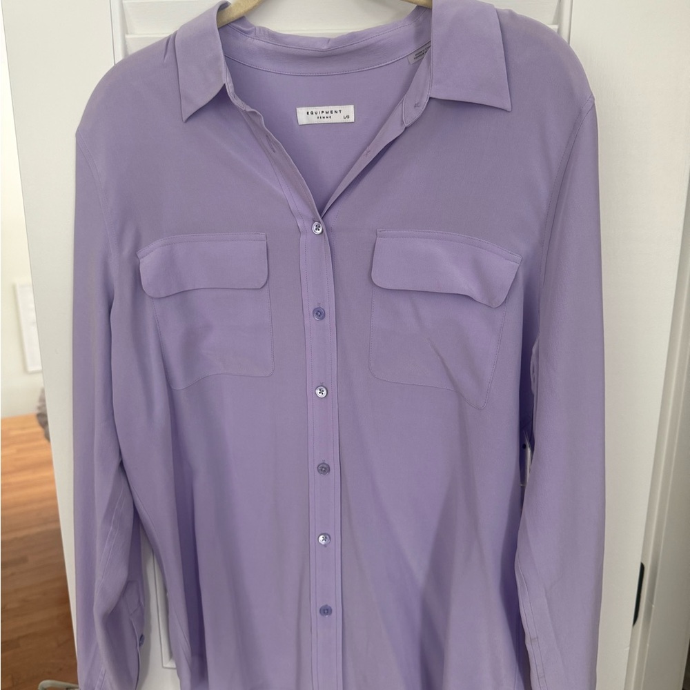Equipment Lavender Button-Up Shirt NWT
